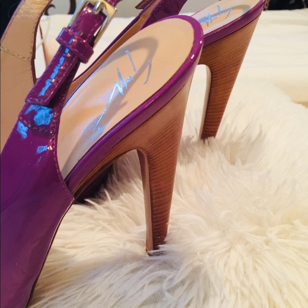 Giuseppe Zanotti Design Lavender Sling Back Heels - Picture 7 of 8